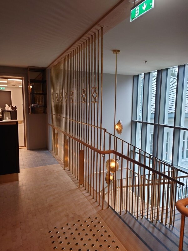 brass railings