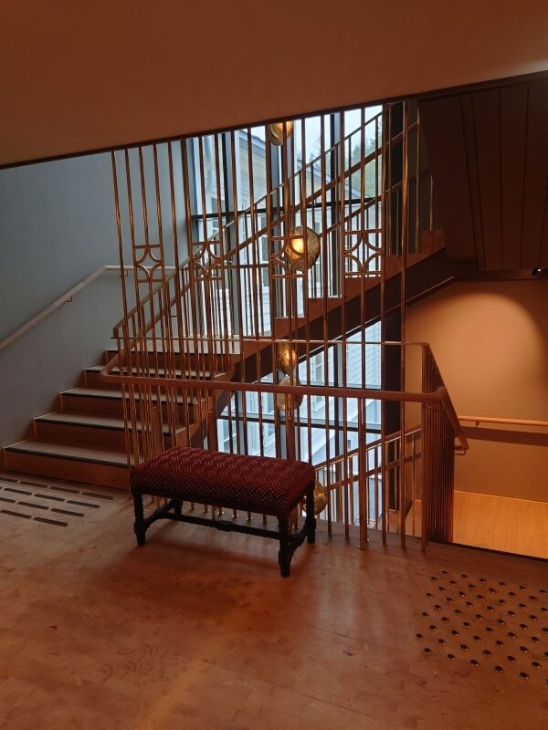 brass railings