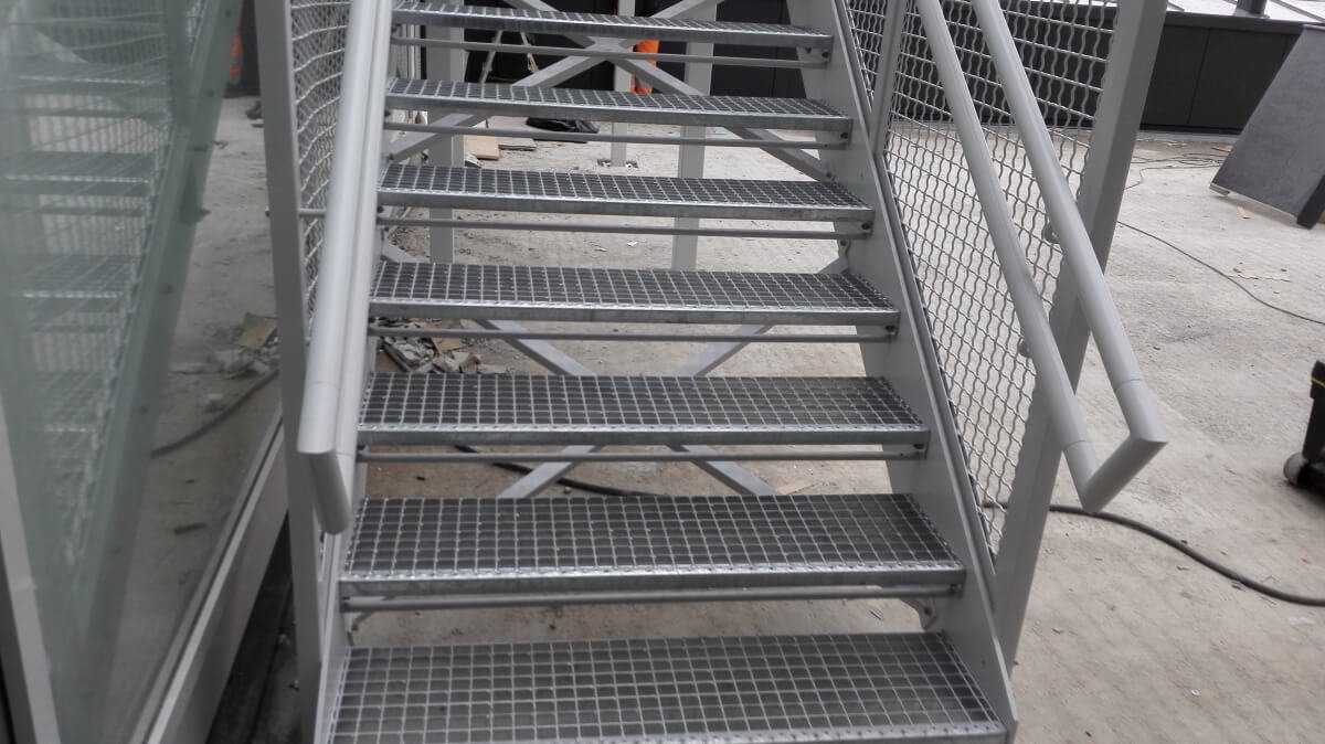 Metal stair grid steps SF