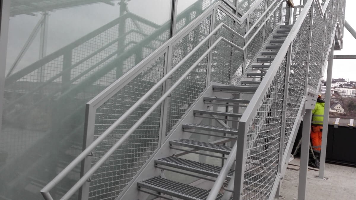 Metal stair grid steps SF